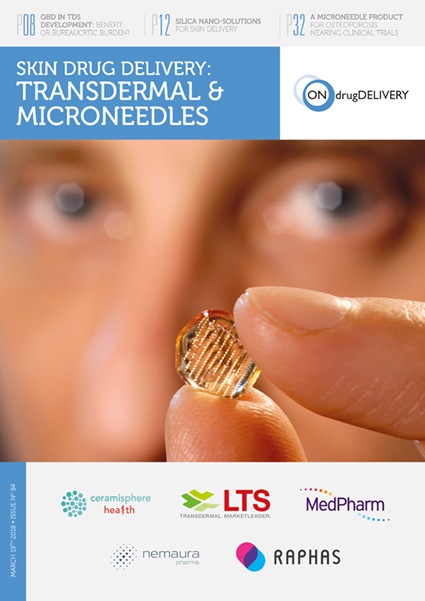 #84 Mar 2018 Skin Drug Delivery Transdermal Microneedles Issue_Cover